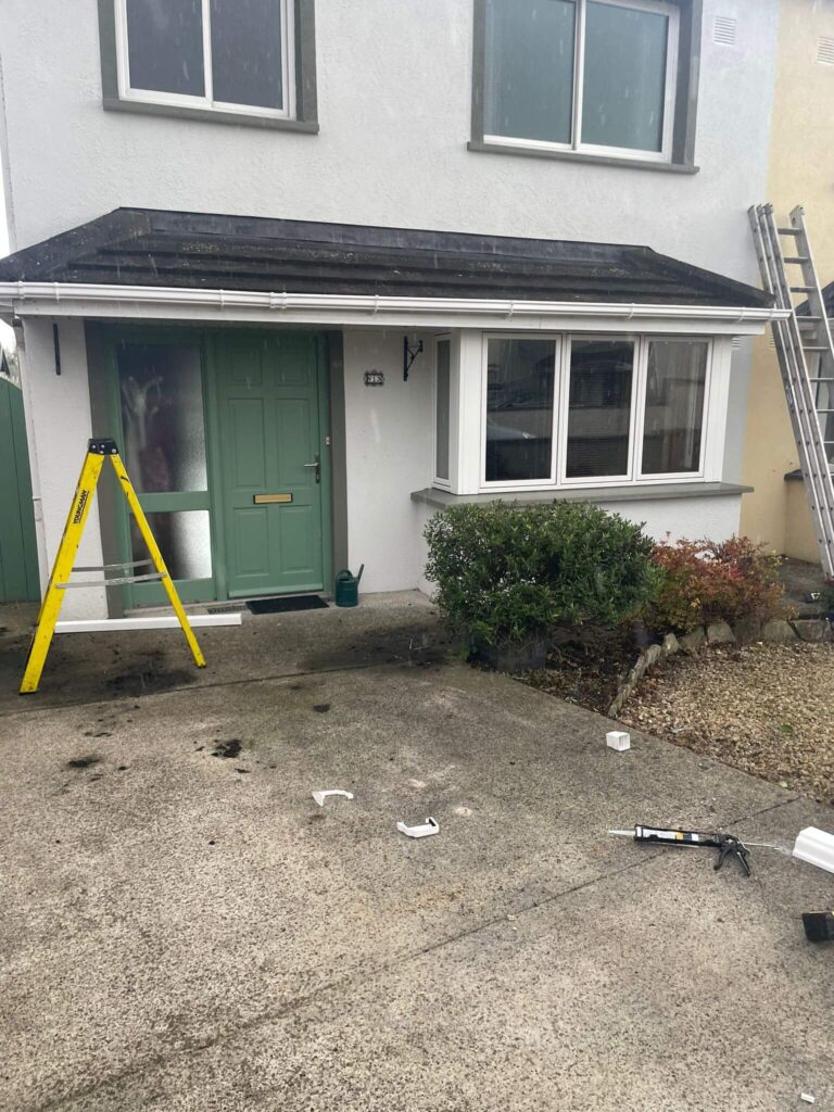 New gutters installed